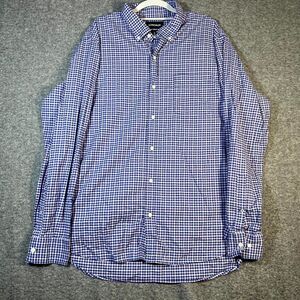 Bonobos Shirt Men XXL Reg Pink Blue Plaid Button Down Slim Fit casual